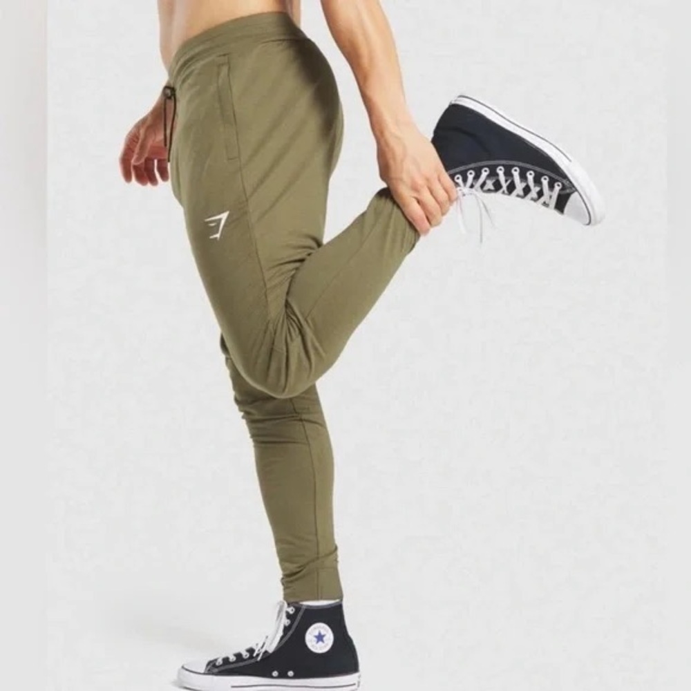 Gymshark Men's Olive Performance Jogger Pants